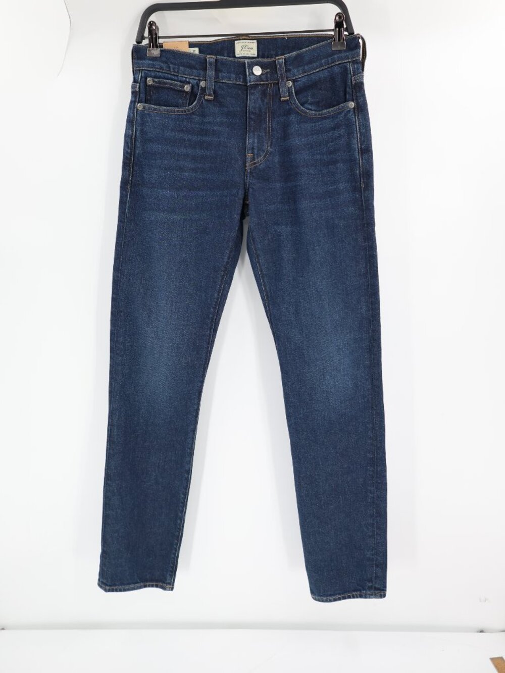 NWT J CREW jeans mens 29 L32 484 Slim-fit stretch denim dark wash mid rise